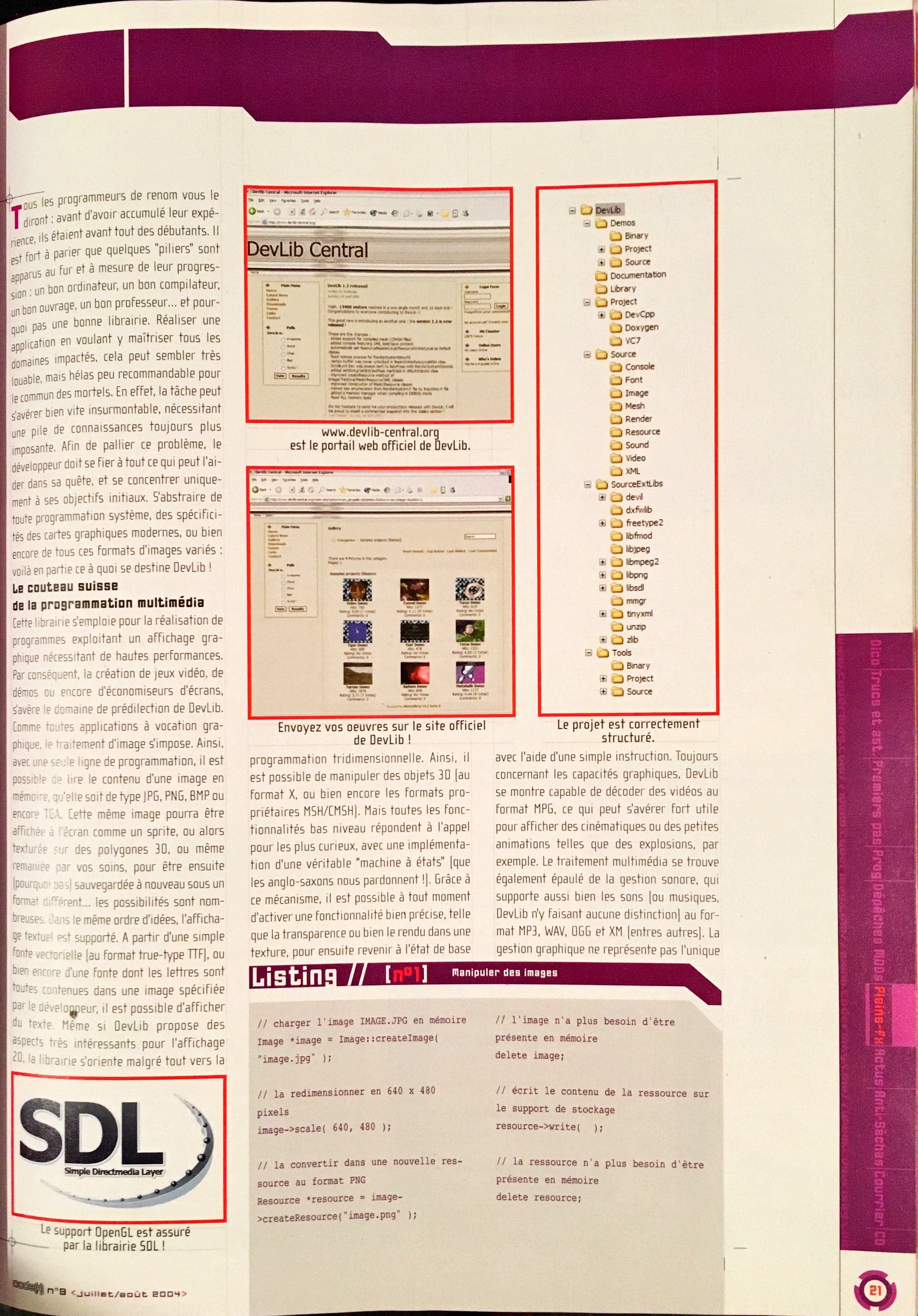 Page 2 of the article as it was printed in Code(R)