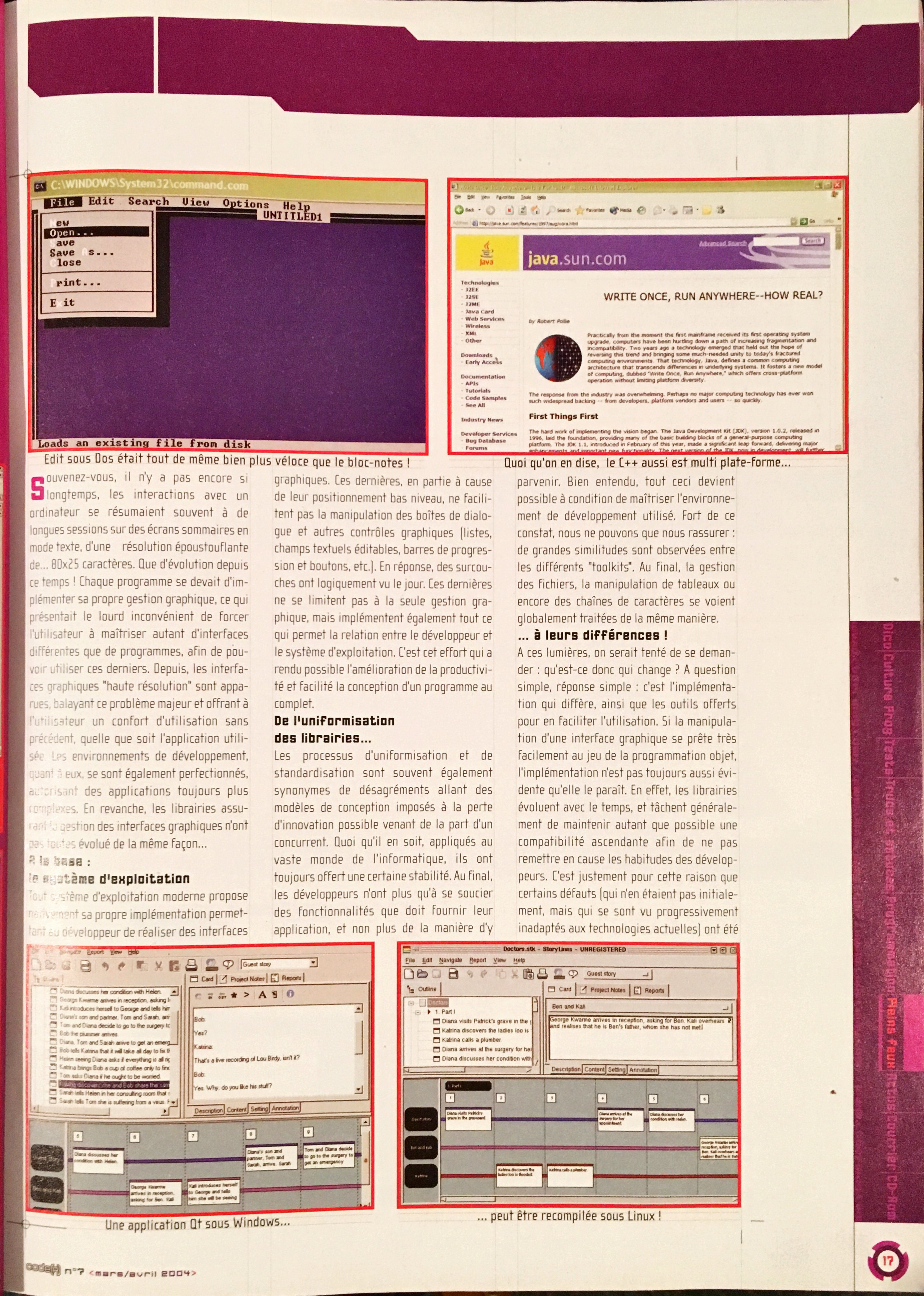 Page 2 of the article as it was printed in Code(R)