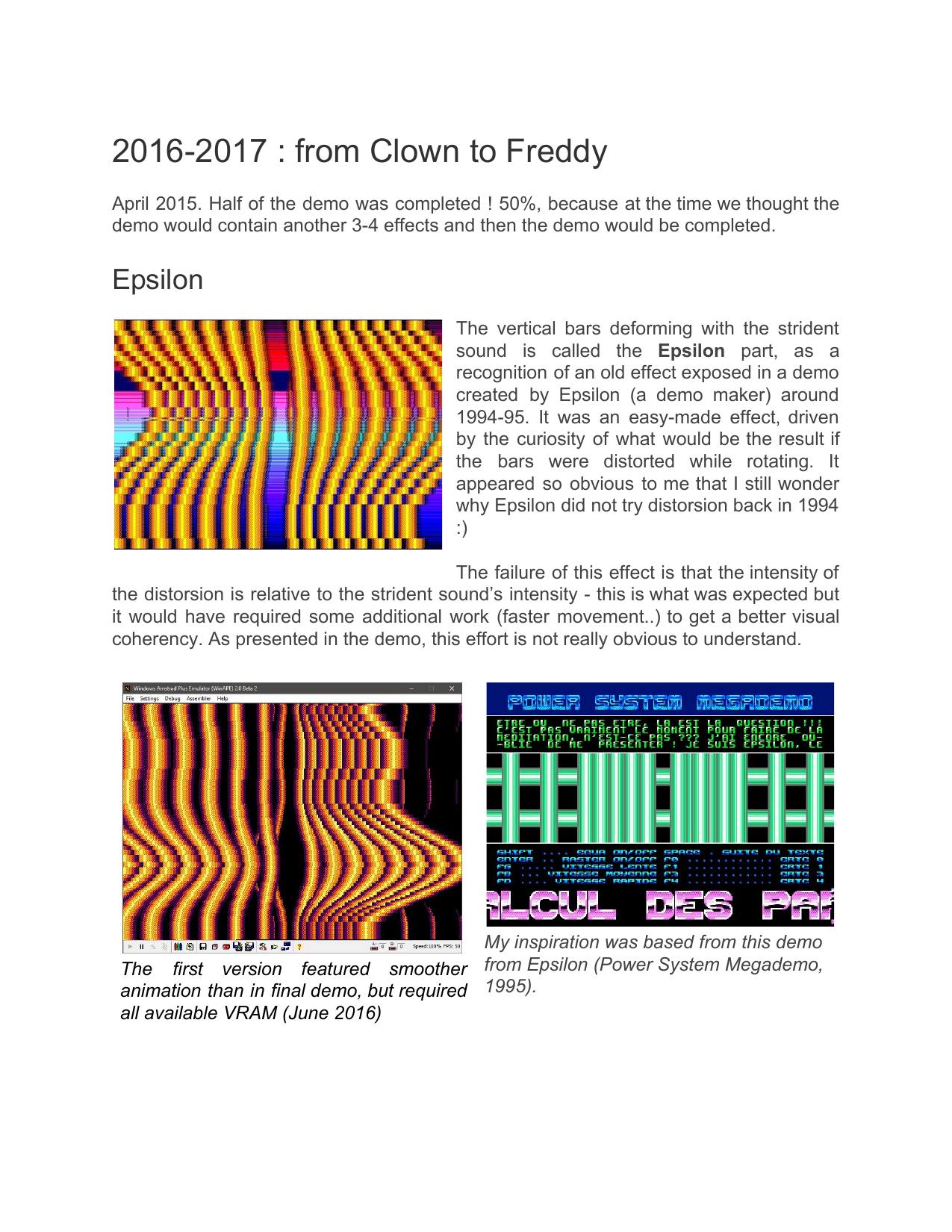 Page 17 of the phX making-of, as published