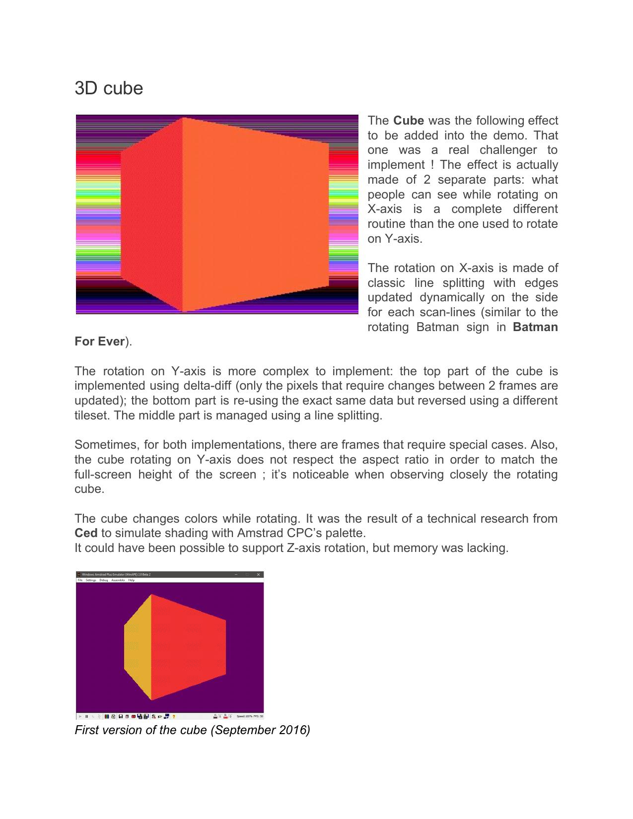 Page 19 of the phX making-of, as published