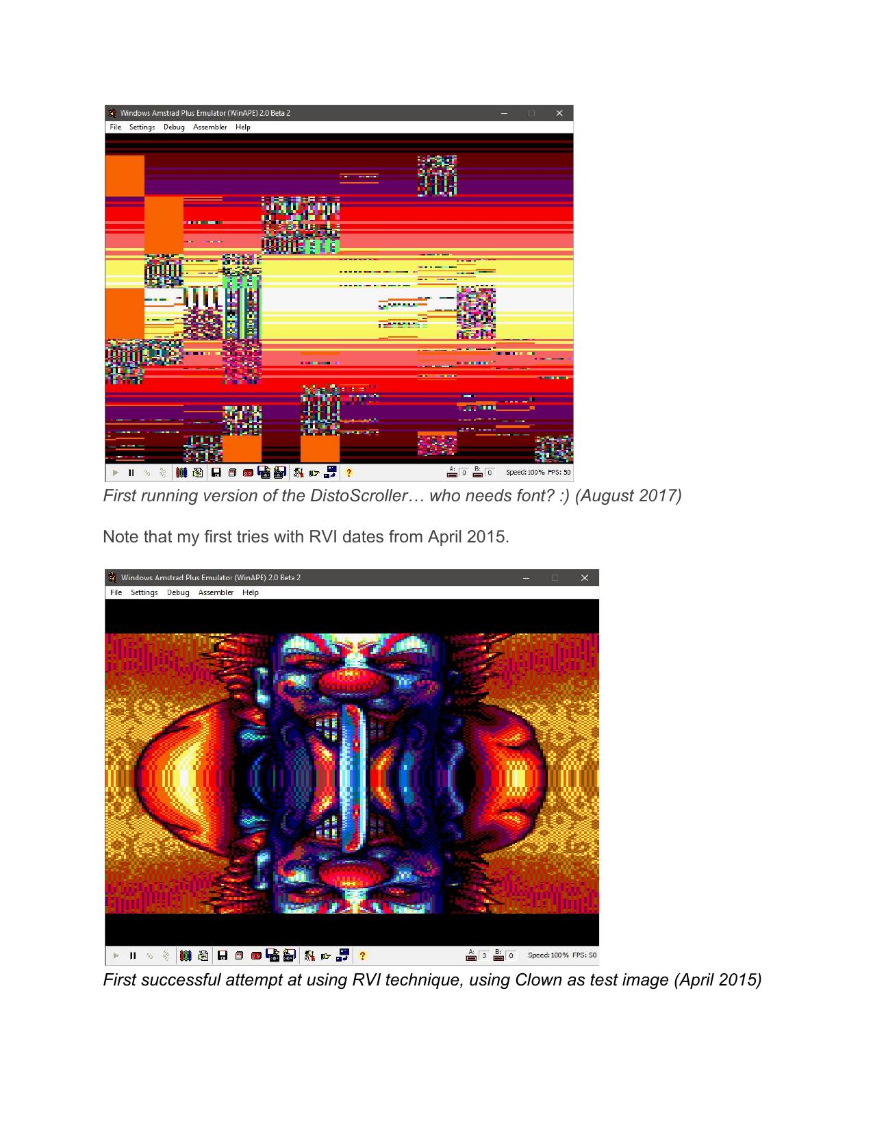 Page 23 of the phX making-of, as published
