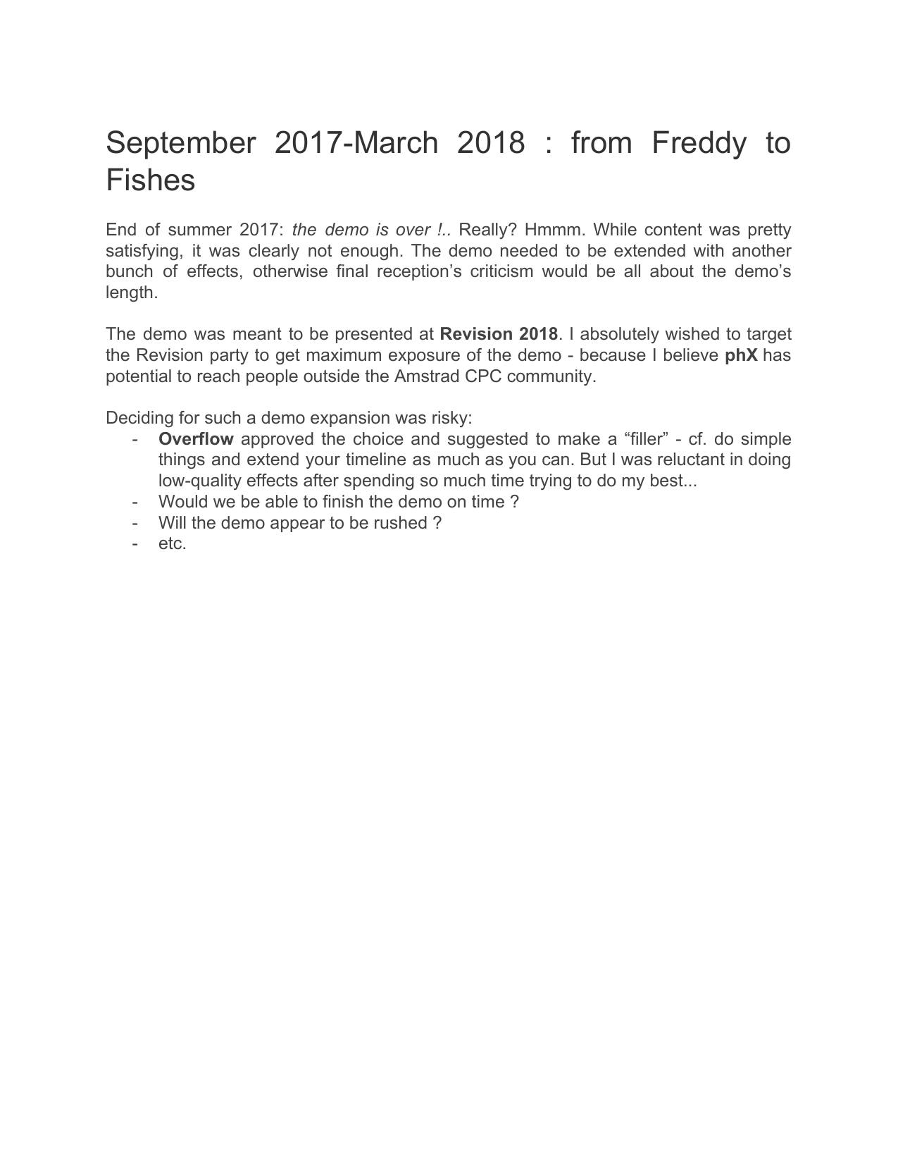 Page 24 of the phX making-of, as published