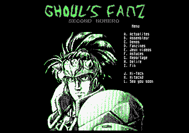A screen from Ghoul's Fanz 2