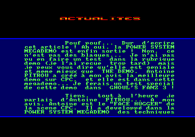 A screen from Ghoul's Fanz 2
