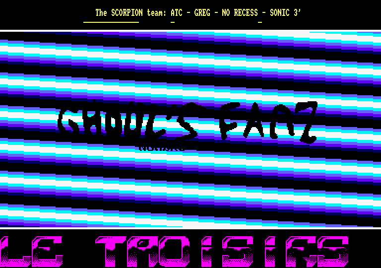 A screen from Ghoul's Fanz 3
