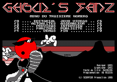 A screen from Ghoul's Fanz 3