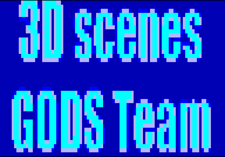 The credit for the 3D scenes, to GODS Team