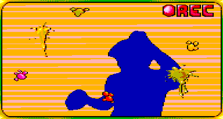 A dancer in blue on orange bars