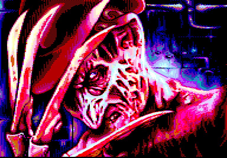 A clawed figure in the dark