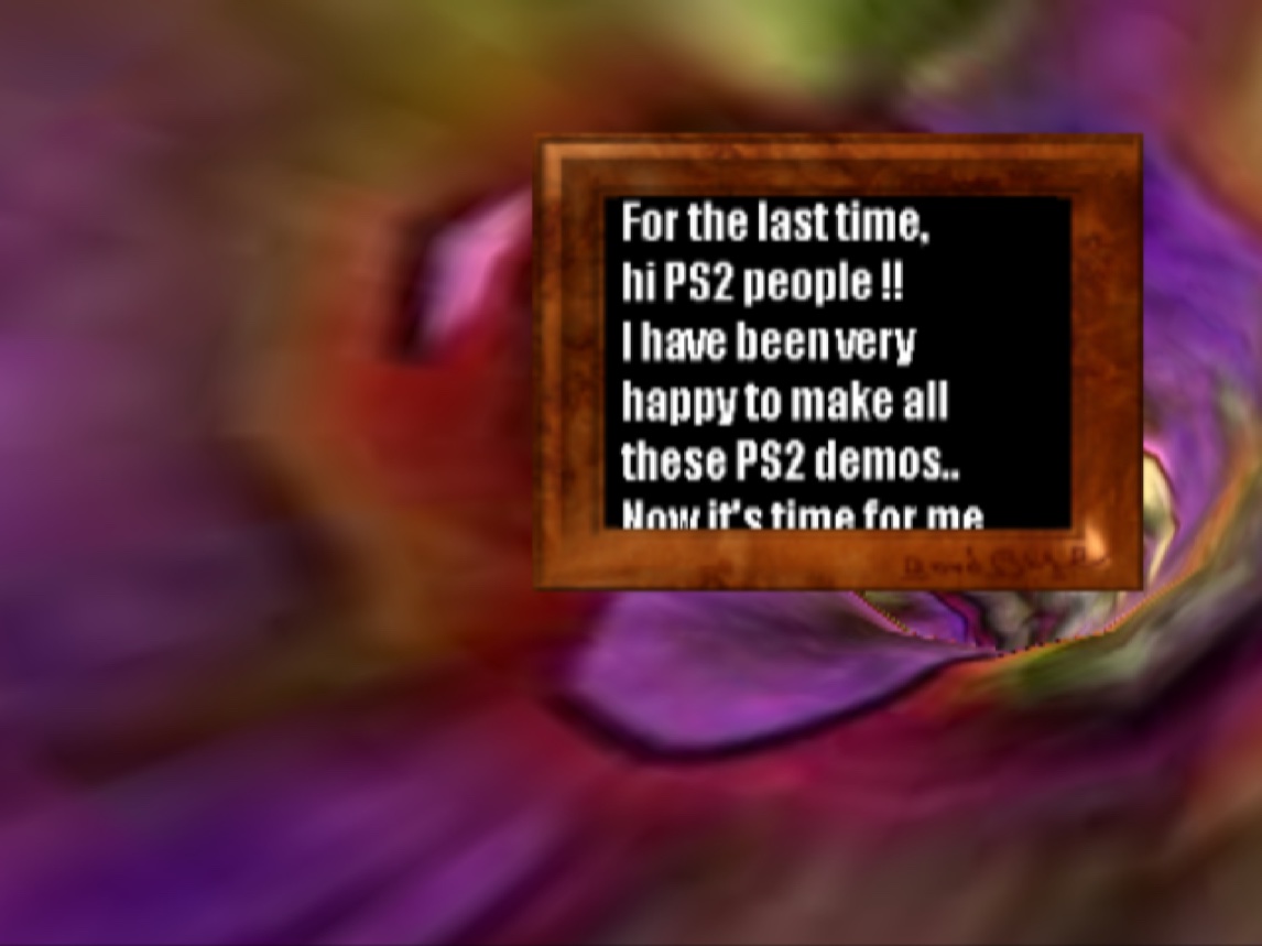 The message board greeting PS2 people for the last time