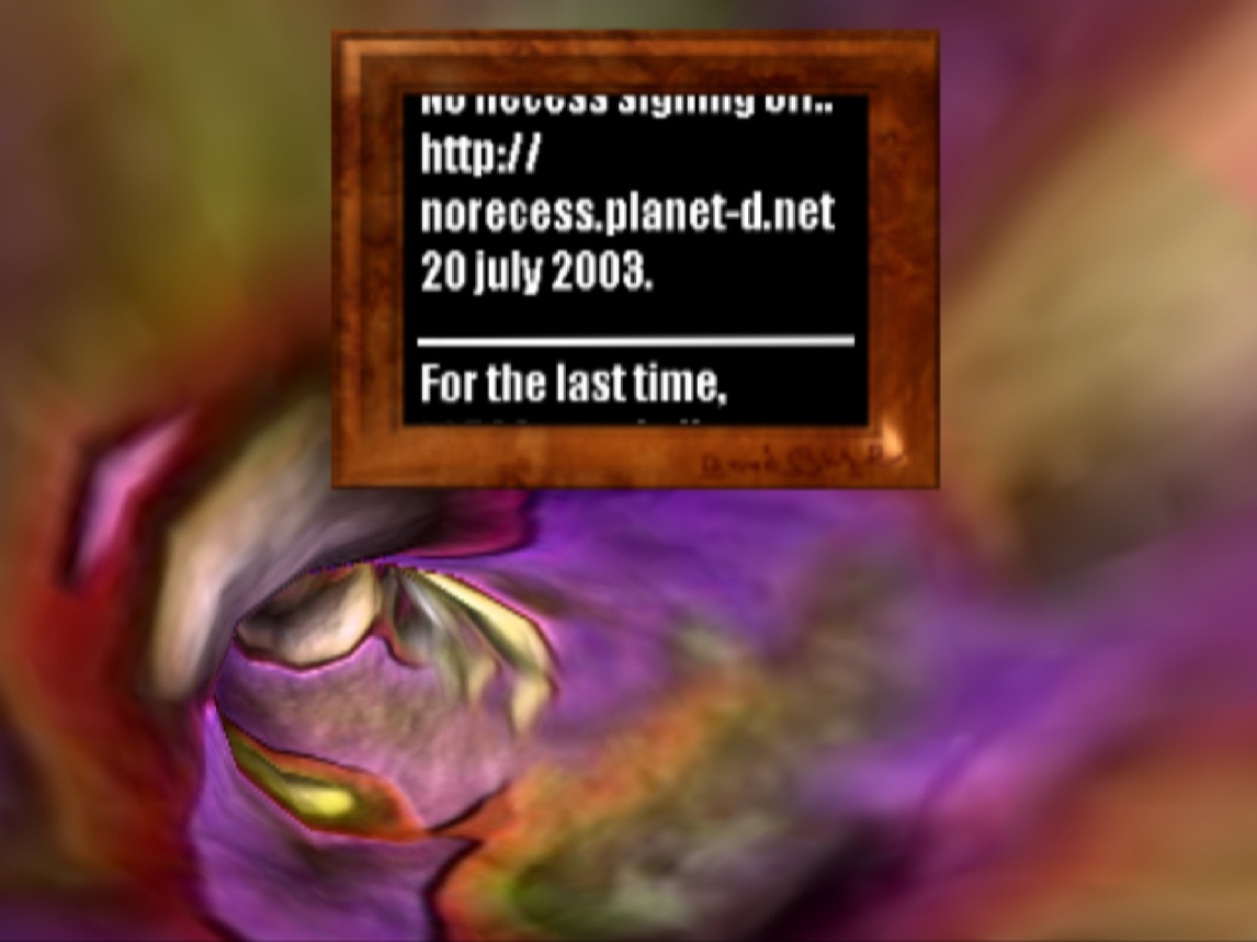 The sign-off message with the date
