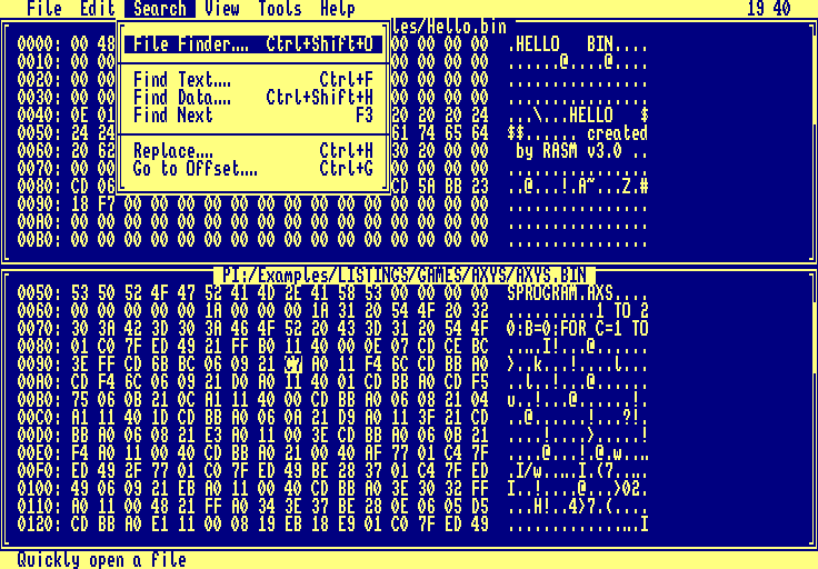 03 hexeditor horizontalpanels