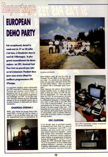 An article in Amstrad Cent Pour Cent (French magazine) relayed the information of a friendly war between France and Germany