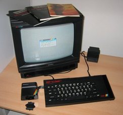 A Sinclair ZX Spectrum 48k computer