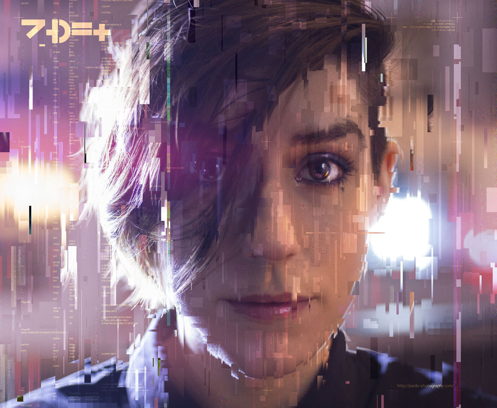 Glitch Portrait 01 with AION Cipher Technology